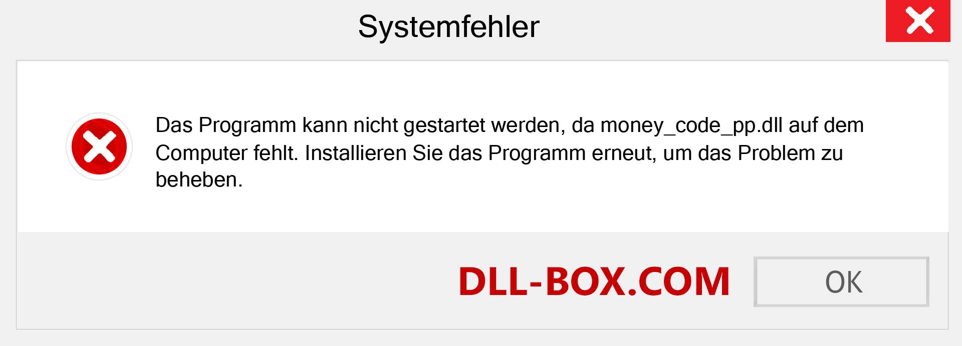 money_code_pp.dll-Datei fehlt?. Download für Windows 7, 8, 10 - Fix money_code_pp dll Missing Error unter Windows, Fotos, Bildern